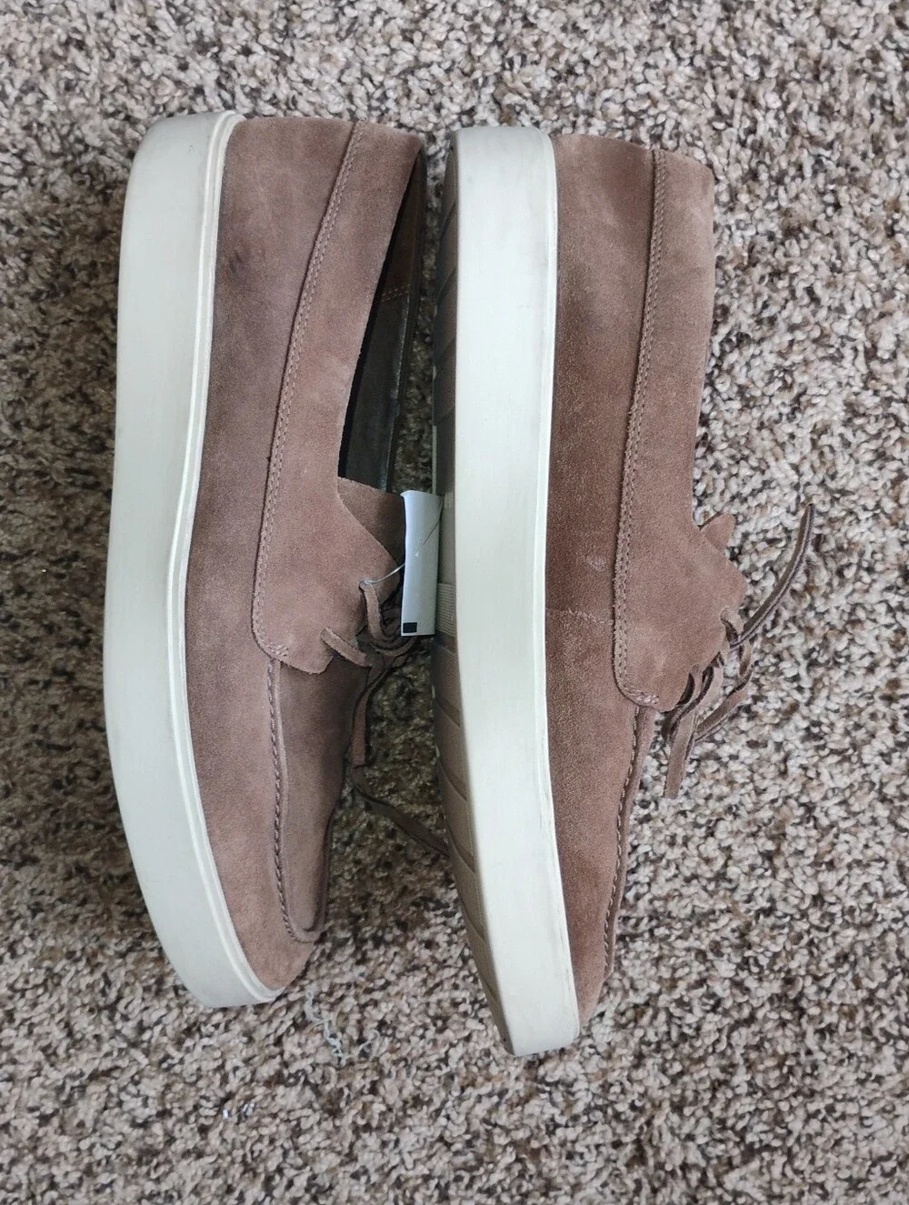New Without Box Vince Paolo Suede Sneakers Taupe 9.5